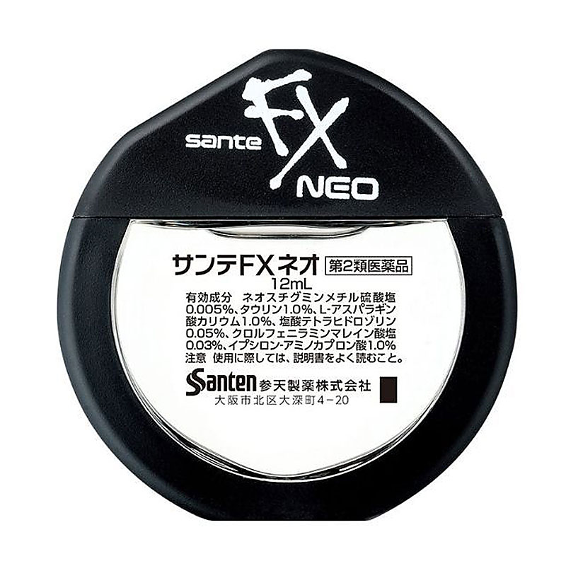 Краплі для очей Santen FX Neo з таурином, від почервоніння, 12 мл